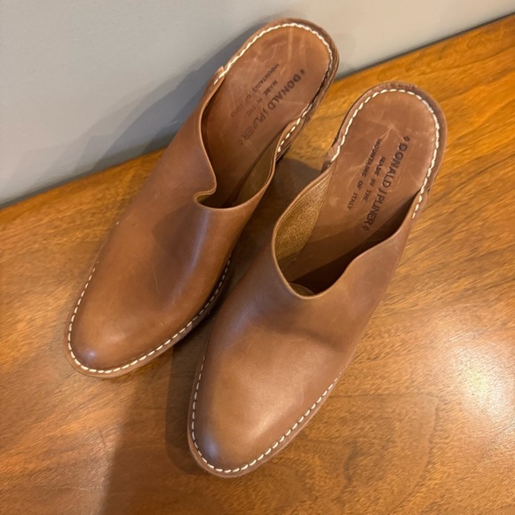 Donald J. Pliner Tan Leather Mules - Picture 3 of 10